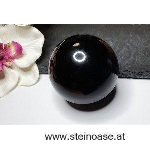 Kugel Obsidian schwarz Ø 60mm